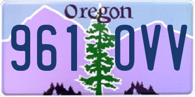 OR license plate 961OVV
