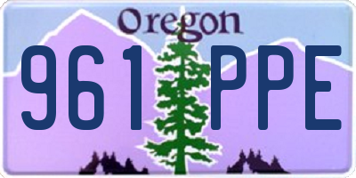 OR license plate 961PPE