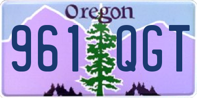 OR license plate 961QGT