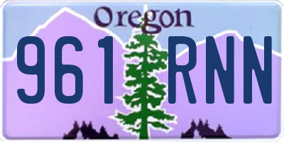 OR license plate 961RNN