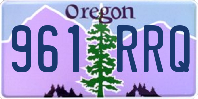 OR license plate 961RRQ