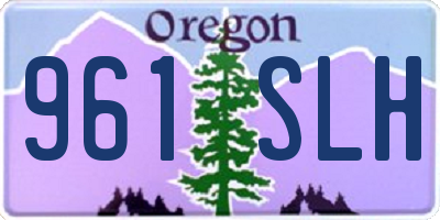 OR license plate 961SLH