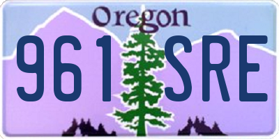 OR license plate 961SRE
