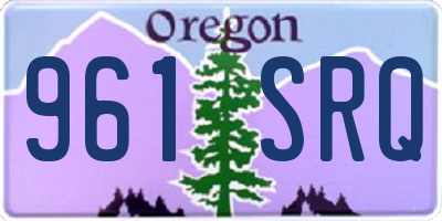 OR license plate 961SRQ