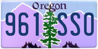 OR license plate 961SSO
