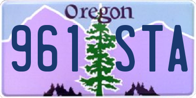 OR license plate 961STA