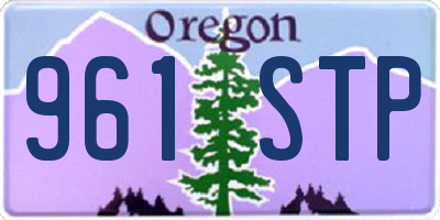 OR license plate 961STP