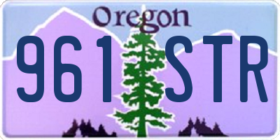 OR license plate 961STR