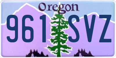 OR license plate 961SVZ