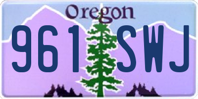 OR license plate 961SWJ