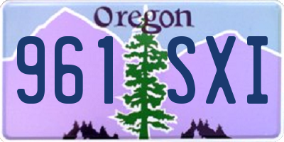 OR license plate 961SXI