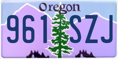 OR license plate 961SZJ