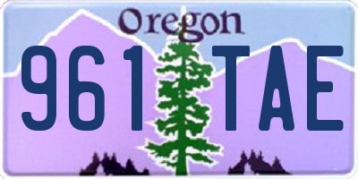 OR license plate 961TAE