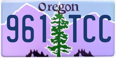 OR license plate 961TCC