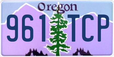 OR license plate 961TCP