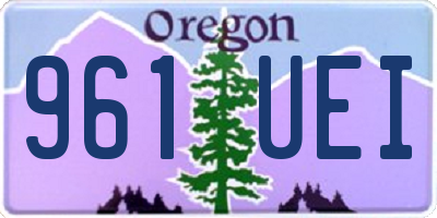 OR license plate 961UEI