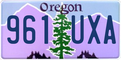 OR license plate 961UXA
