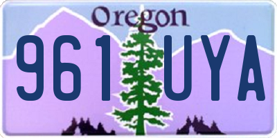 OR license plate 961UYA