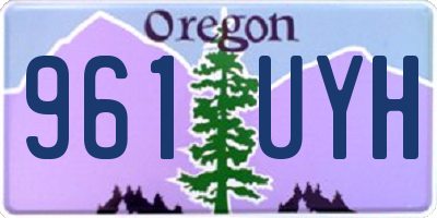 OR license plate 961UYH