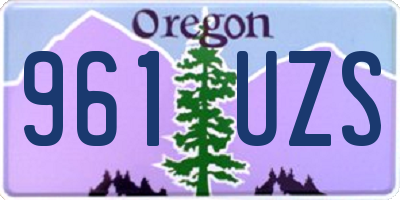OR license plate 961UZS