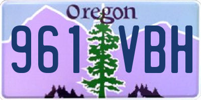 OR license plate 961VBH