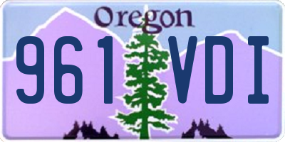 OR license plate 961VDI