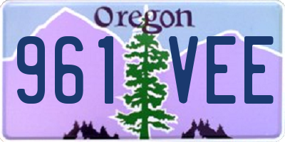 OR license plate 961VEE