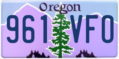 OR license plate 961VFO