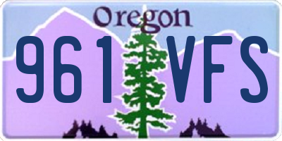 OR license plate 961VFS
