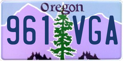 OR license plate 961VGA