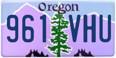OR license plate 961VHU