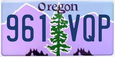 OR license plate 961VQP