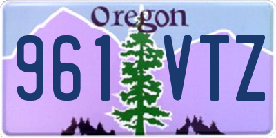 OR license plate 961VTZ
