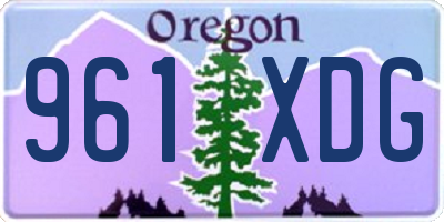 OR license plate 961XDG
