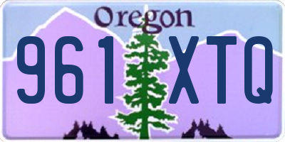 OR license plate 961XTQ