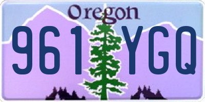 OR license plate 961YGQ