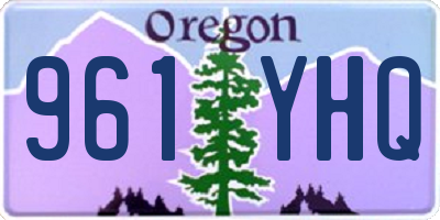OR license plate 961YHQ