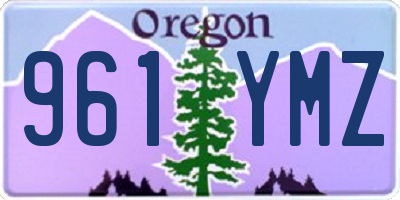 OR license plate 961YMZ