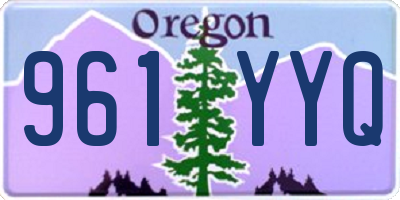OR license plate 961YYQ