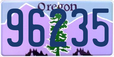 OR license plate 96235