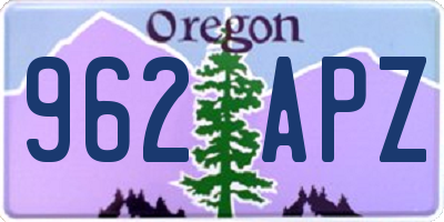 OR license plate 962APZ