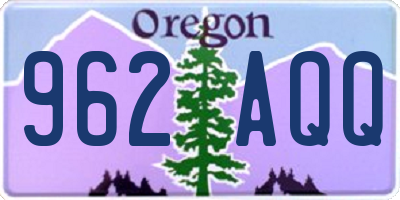 OR license plate 962AQQ