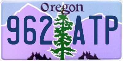 OR license plate 962ATP