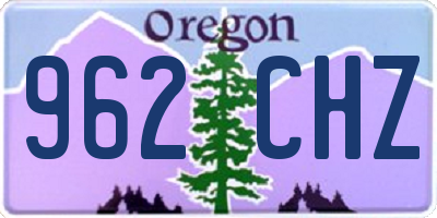 OR license plate 962CHZ
