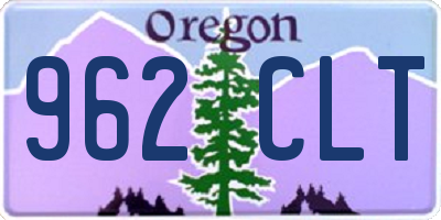 OR license plate 962CLT