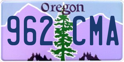 OR license plate 962CMA