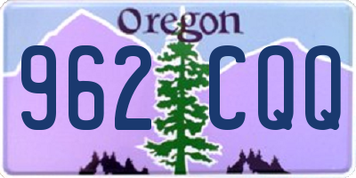 OR license plate 962CQQ