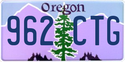 OR license plate 962CTG