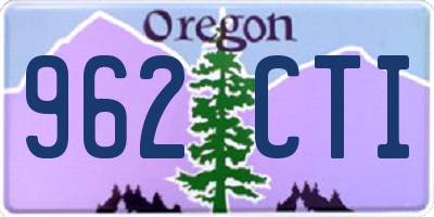 OR license plate 962CTI