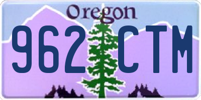 OR license plate 962CTM